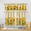 sdhinlwo Sunflower Kitchen Curtains Sets for Windows Summer Sink Window
