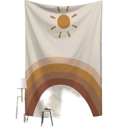 KAIMED Tapestry Sun and Rainbow Fabric Poster Scandinavian Korea Instagram Wall Decor Stylish Fabric