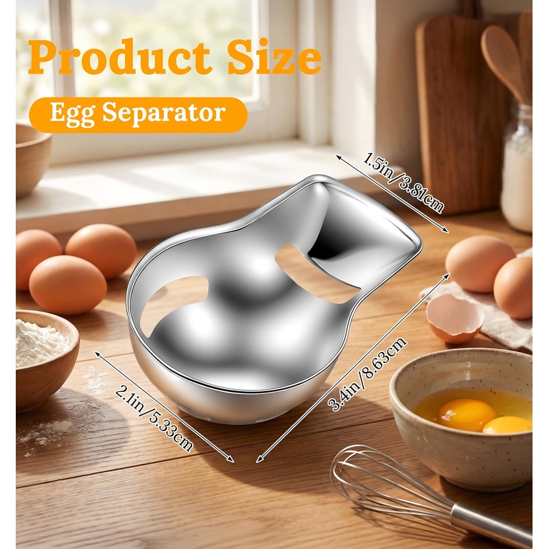 Egg Separator for Raw Eggs, Eggs Separators Tool Food Grade