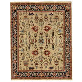 Feizy Rugs Ustad Collection Imported Area Rug, 2' x 3', Camel/Black