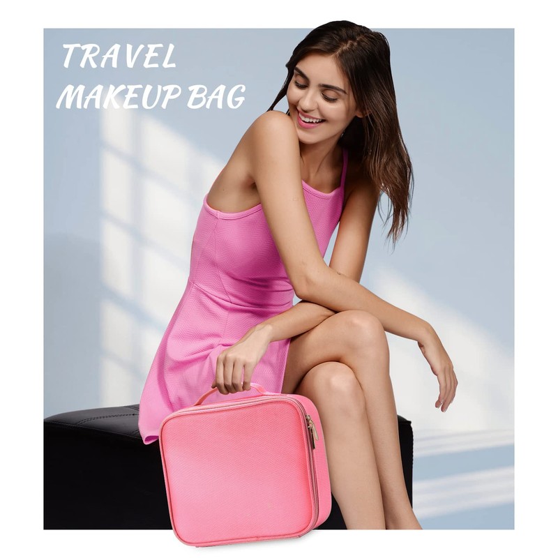 Joligrace Makeup Bag Cosmetic Case Vanity Travel Beauty Box Make