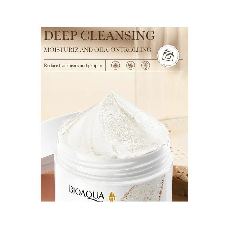 Bioaqua Mascarilla Arcilla Arroz Limpieza Poros Aclarante Tipo De Piel