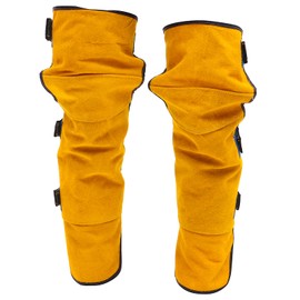 TOYMYTOY Welding Foot Cover Knee Cover Welding Heat Resistant Knee Pad Welding Knee Cover Adjustable Work Clothes Protective Heat Resistant Random Color