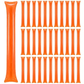 Lovecheer 50PCS Orange Thunder Sticks Noise Makers Inflatable Plastic Spirits Sticks Noisemakers Cheer Sports Events Team Spirit
