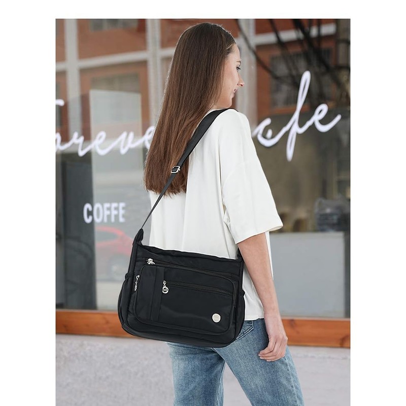 MINTEGRA - Bolso de hombro para mujer, espacioso con múltiples