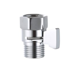 YINKE Shut-off Shower Valve, Water Stop Valve, Shower Stop Valve, G1/2in Water Control Valve, Shower Valve Adapter, Water Saving, Adjustable, Easy Operation
