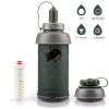 SimPure Water Purifier Bottle Filter Bottle w/Straw,Reusab