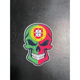CJB Design Co Portuguese Skull Sticker – 3.25" Premium Vinyl Decal for Cars, Laptops, and More