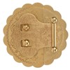Brass Hasp Buckle Lock Retro Design 8cm Diameter Rust Resistance