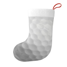 Leartoflife Golf Ball Christmas Stocking, Golf Ball-Themed Christmas Stocking, Fun Golf Ball Holiday Decor Sock, Double-Sided Golf Ball Stocking with Hanging Loop, Indoor Xmas Decorations
