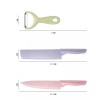 KH Cuchillos Set De 6pz Color Pastel Tijeras Cocina Regalo