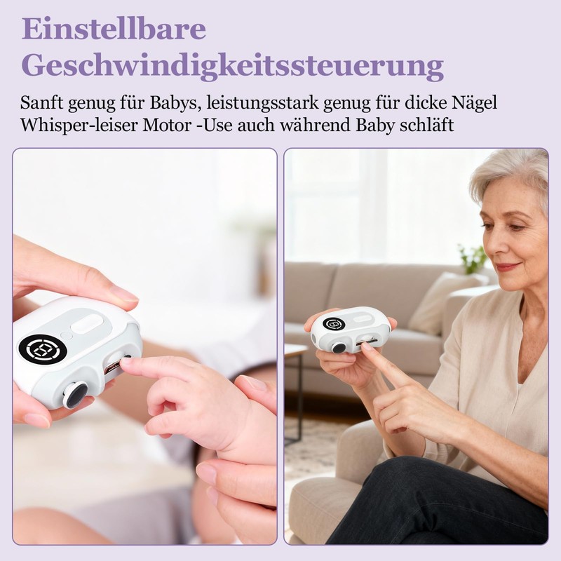 Electric Nail Clippers 4 in 1 Nail Trimmer Electric with