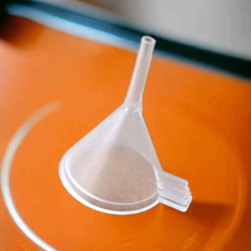 3 x Very Small (Tiny) Food Safe Plastic Funnels 2.1cm