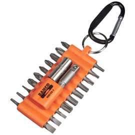 Bahco 22-Piece Multi-Colour Screwdriver Bit Set, Ph/Pz/T/Sl, 1/4" Socket Adaptor