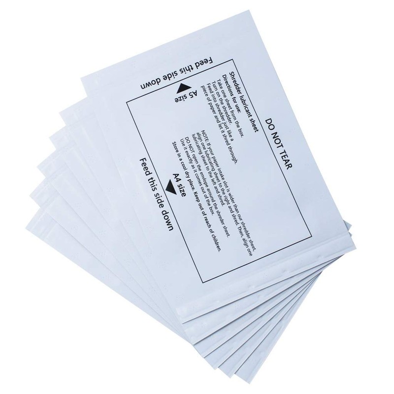 Laffeya Shredder Lubricant Sheets, Paper Shredder Sharpening, Shredder Cleaning Sheets