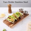 2 Packs Taco Holder Kit Stainless Steel Taco Holder with