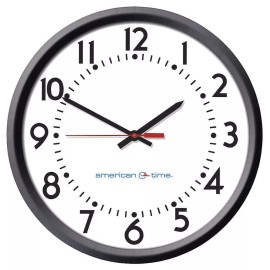 AMERICAN TIME New - AMERICAN TIME U55BAAA504 Wall Clock, Analog, Electric .