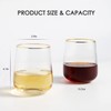 Lysenn Stemless Wine Glasses Set of 4 - Premium Hand
