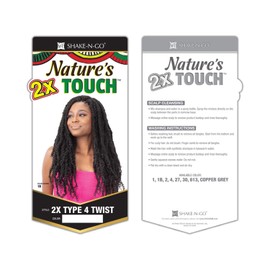 FreeTress Natures Touch Braid 2X TYPE 4 TWIST (6-Pack, COPPER)