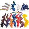 AQXYTK 13 Pcs 3D Printed Dragon, 3D Printed Animals, Flexible