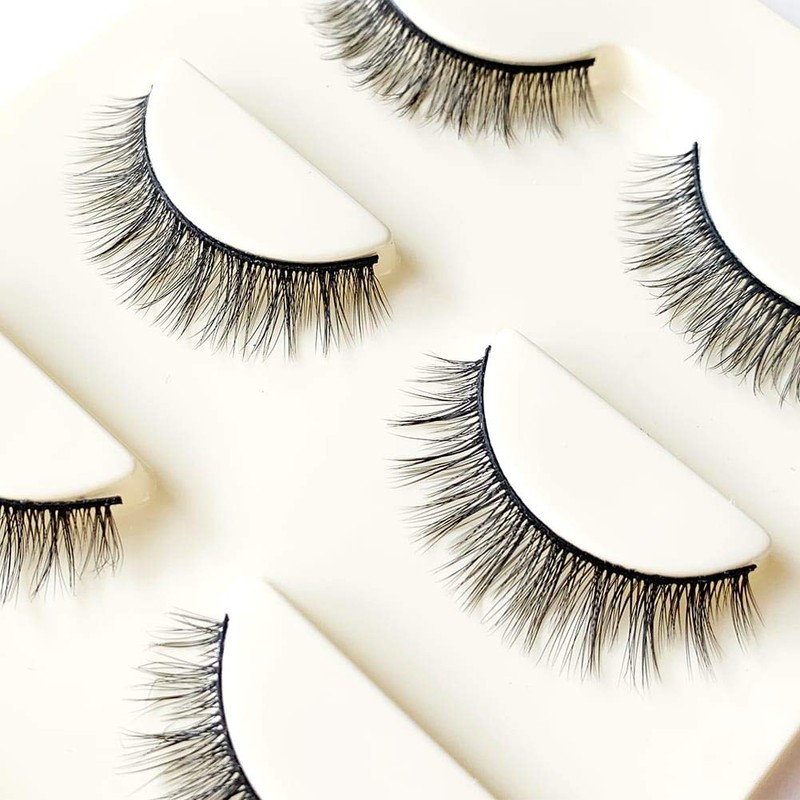 Musegetes 3D False Eyelashes, Popular Black Natural Axis Soft Core
