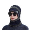 Winter Warm Elastic Soft Ear Protection Knitted Scarf hat Fleece