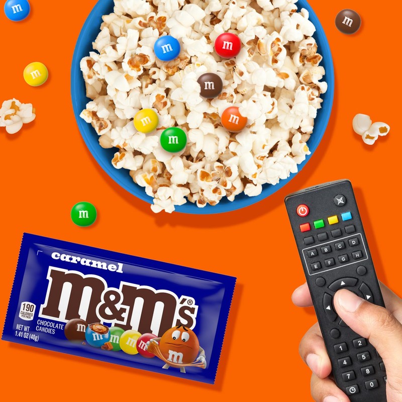 M&M'S Caramel Chocolate Candy, Made with Real Caramel and Milk