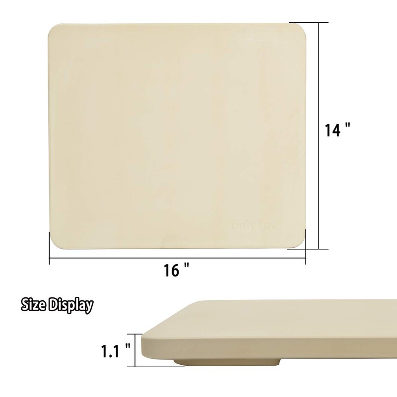 Onlyfire Pizza Stone for Oven BBQ and Grill, Thermal Shock