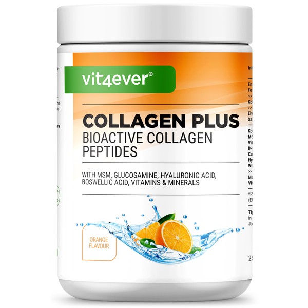 Collagen Plus - 500 g Powder with MSM, Glucosamine HCL,