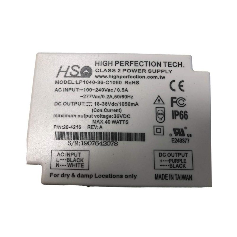 High Perfection Magtech LP1040-36-C1050 LED Driver 1050ma Constant Current 40w