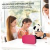 SHOWERORO 1Pc Portable Hard Stethoscope Bag Travel Pouch with Mesh