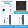 xydled Mail Boxes with Combination Lock,Locking Mailbox Wall Mounted,Security Metal