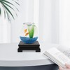 POPETPOP Chinese Plant Stand Oriental Furniture Wooden Display Base Square