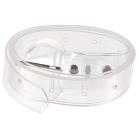 AOKWAWALIY Fashion Women Belt Waist Belt Transparent Adjustable Casual Business Dress Belt Transparent PVC Belt for Women Men