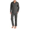 DAVID ARCHY Men's Long Soft Cotton Pyjamas with Pockets and