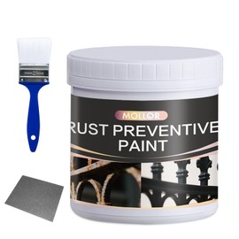 Mollor 2-in-1 Rust Converter, Rust Inhibitor Paint for Metal, Ultra Automotive Rust Reformer & Seal, Long-Lasting Rust Preventative Coating(35 Oz, Black)