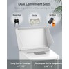 Uniclife Safe Suggestion Box, Metal Donation Box with Combination Lock,