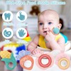 GERCHAM Baby Rattles Toy Set, 5 Pieces Teether Shaker Grave