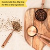 Copper Stainless Steel Measuring Cups and Spoons Set of 8,