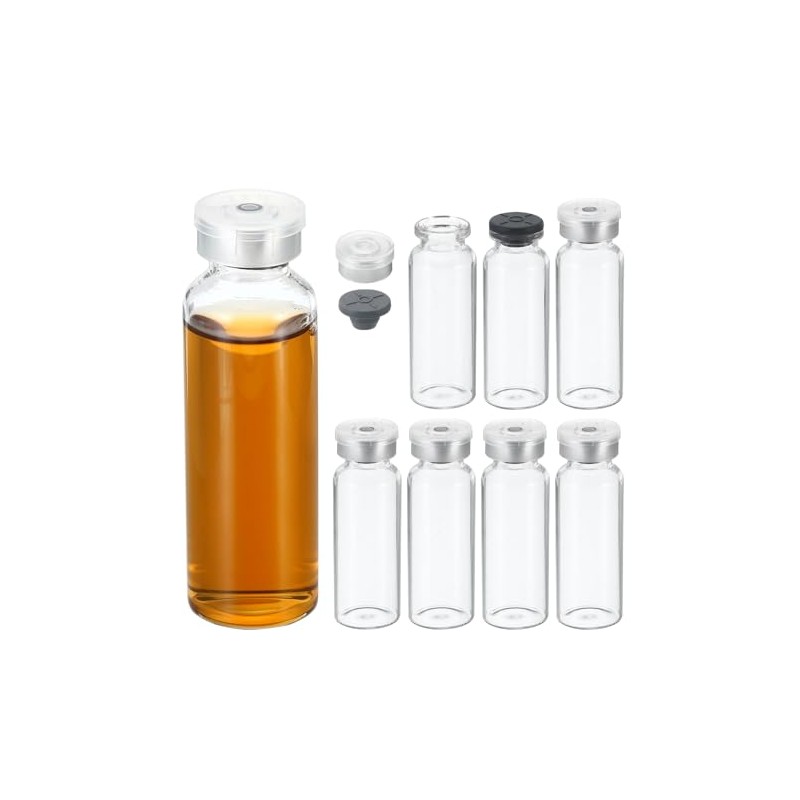 YOKIVE 8 Pcs Sample Vials, Lab Empty Vials | Lab