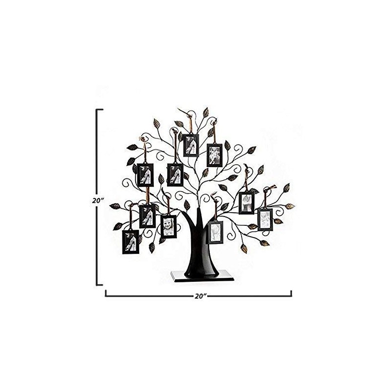 Klikel Family Tree Picture Frame Display with 10 Hanging Picture