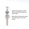TOTO Toilet Hinge Screw Kit - Expanding Rubber Bolt Top
