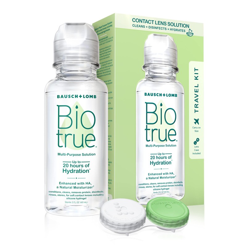 Biotrue Contact Solution, Multi-Purpose Solution with Lens Case, Cleans, Conditions,