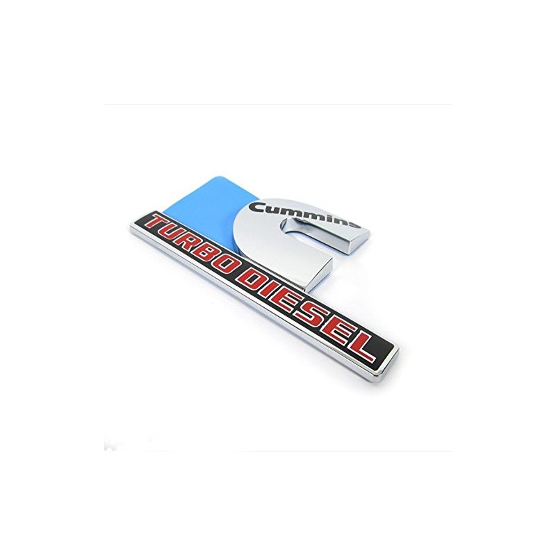 Yoaoo 2Pack OEM Chrome Cummins Turbo Emblem Badges Compatible with