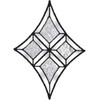 Stained Glass Supplies Flared Diamond Style Clear Glue Chip Bevel