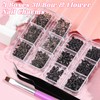 2 Boxes 3D Bow Nail Charms, Black Mini Bow Charms