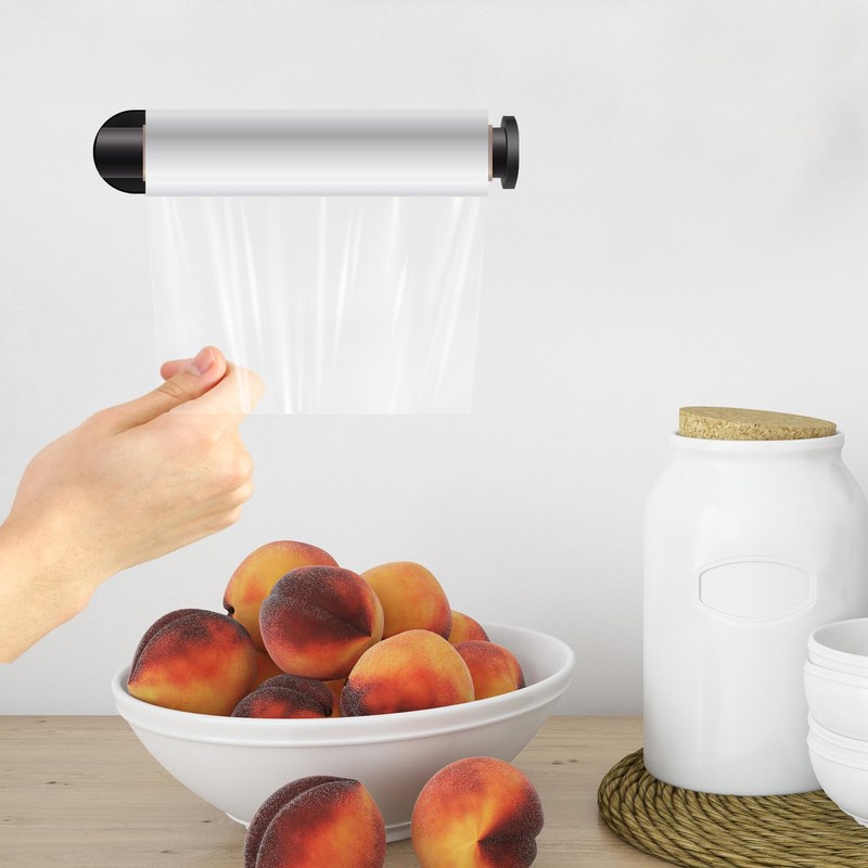 Kitchen Roll Holder, No Drilling, Kitchen Roll Holder, Black, Stainless