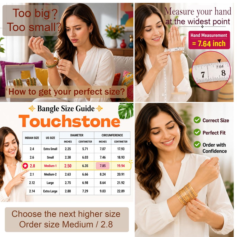 Touchstone "Pastel Color Bangle Collection" Indian Bollywood Hand Drilled Silver