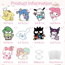 Kawaii Birthday Party Supplies, Theme Cartoon Porch Sign, Room Decoration Porch Hanging Banner Wall Decorations, for Indoor Outdoor Decoration