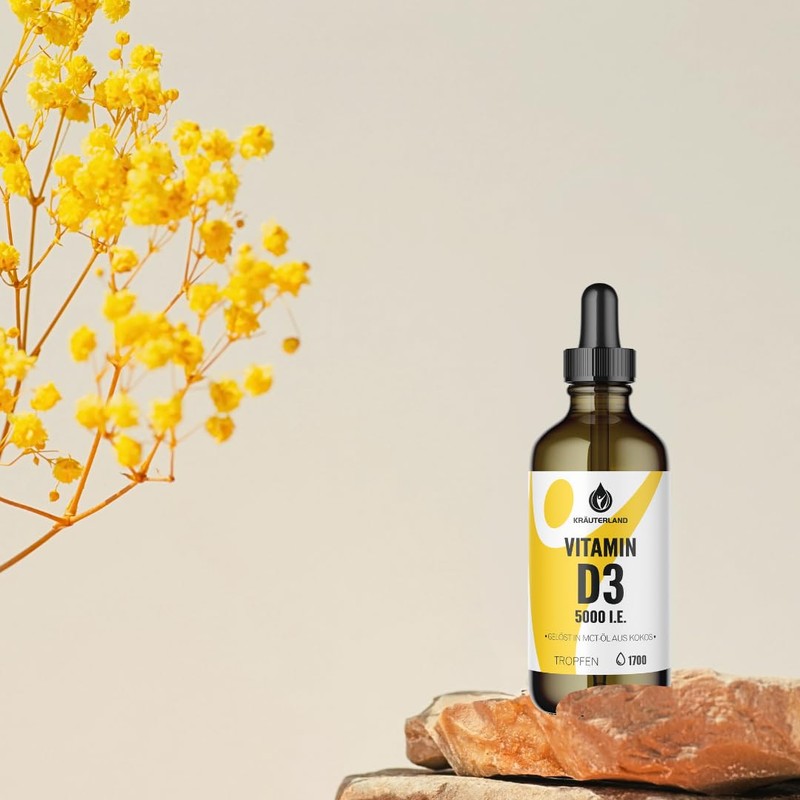Kräuterland Vitamin D3 Drops 5000 IU - 50 ml Cholecalciferol